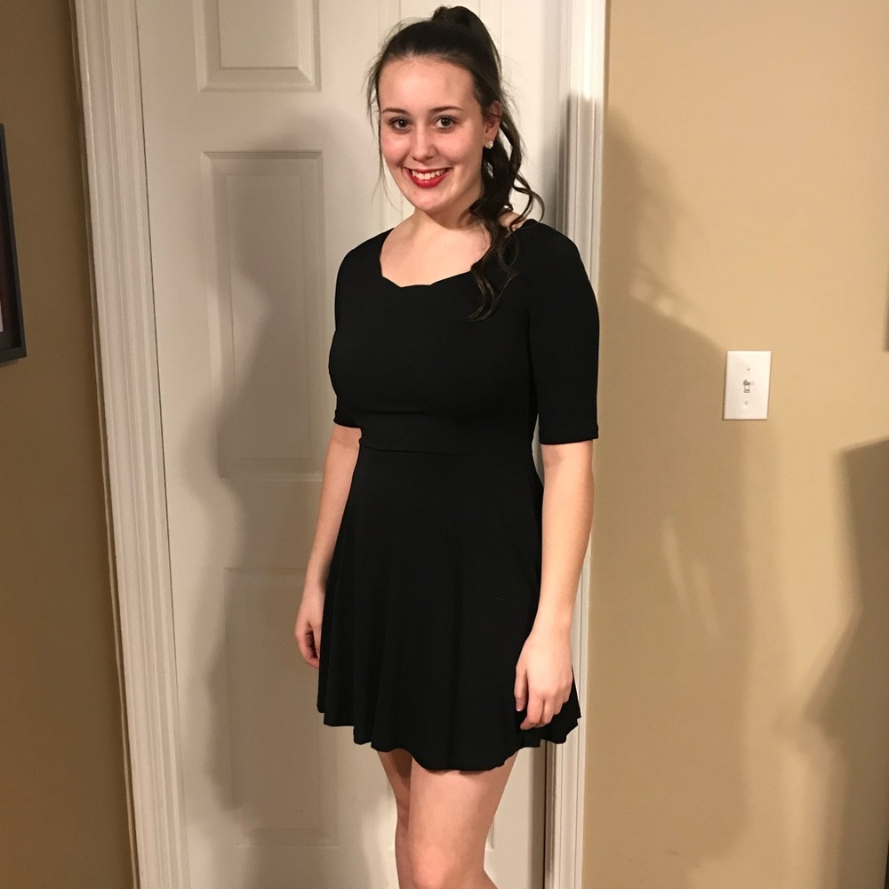 Black event dress